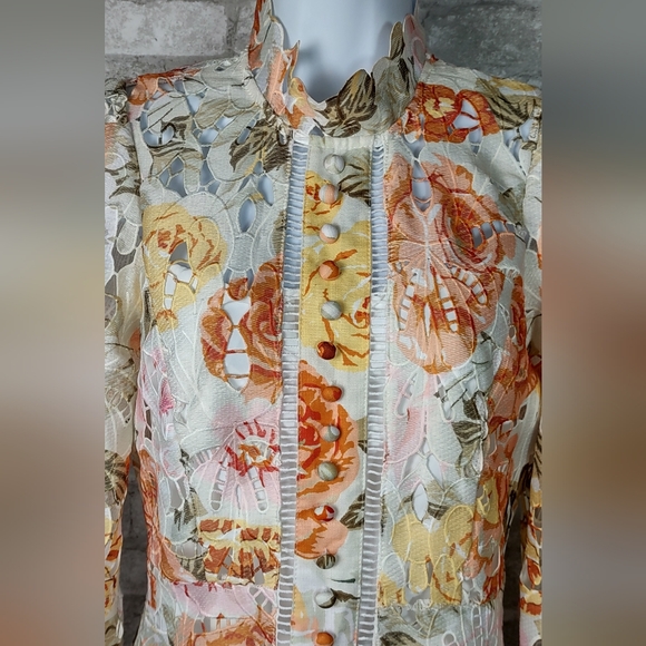 Meena Cuties Boutique Floral Print Drop Waist Dress - Picture 2 of 5